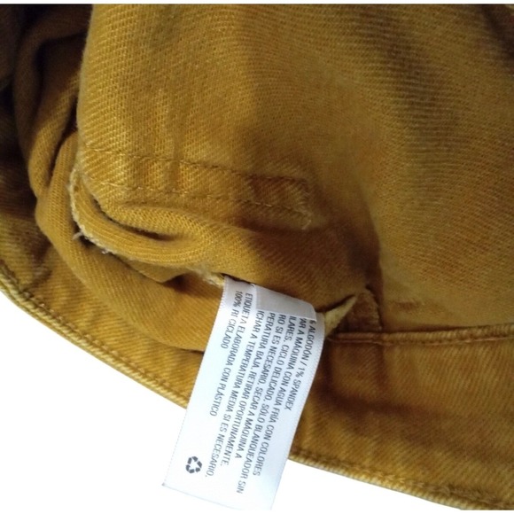 Universal Thread Mustard Yellow Wide Leg High Rise Cropped Pants Womens 12/31 - Picture 10 of 12